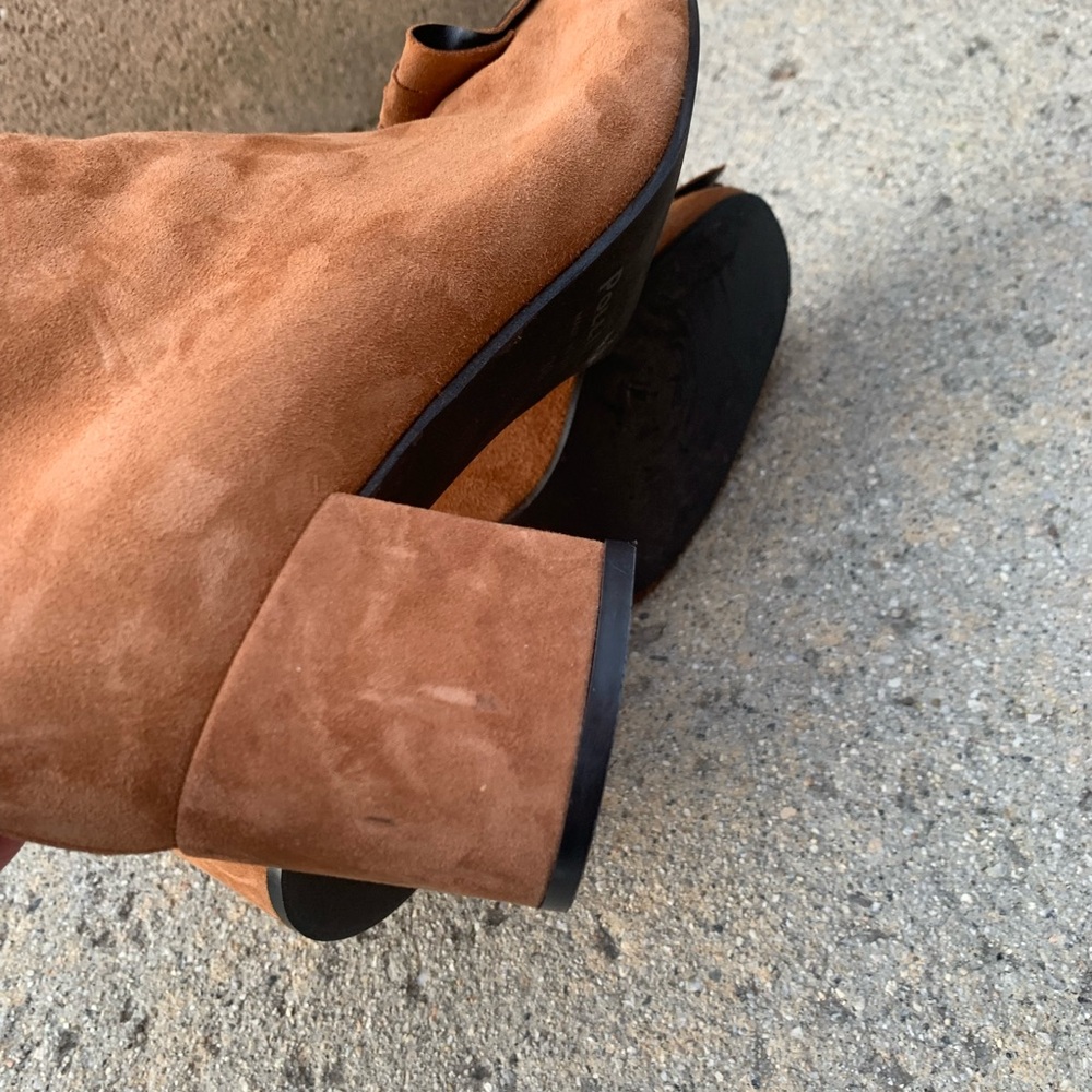 Pollini Suede Ankle Kiltie boots -size 38 - Picture 7 of 7